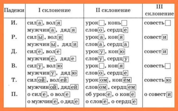 По совести падеж