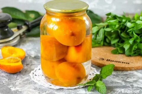 Консервированные персики в сиропе