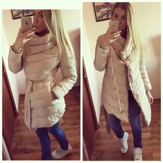 Длинные светлые куртки