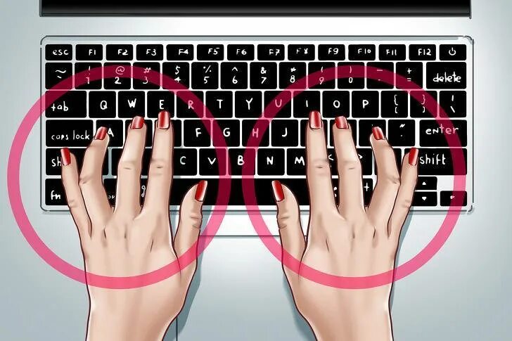 Методы набора текста. Клавиатура 10 пальцевый метод. Расположение рук на клавиатуре. Правильное расположение рук на клавиатуре. Руки печатают на клавиатуре.