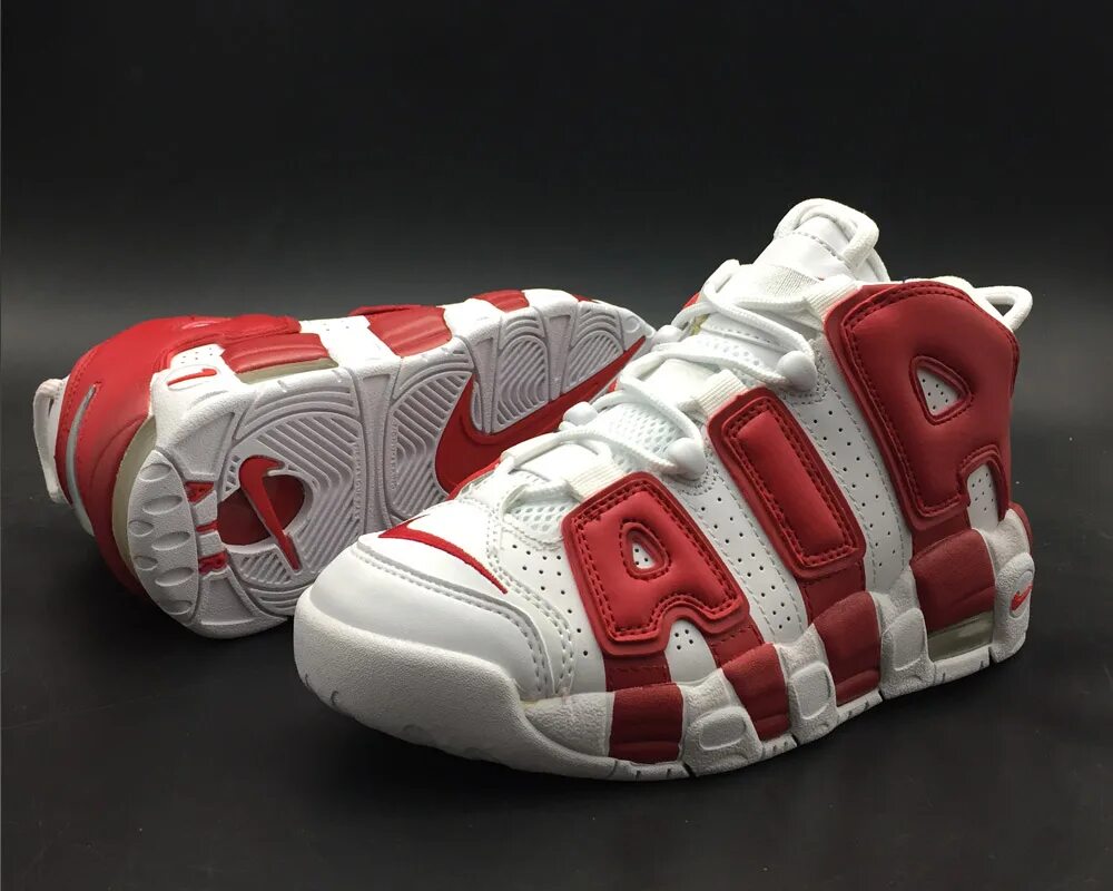 Nike air more uptempo red