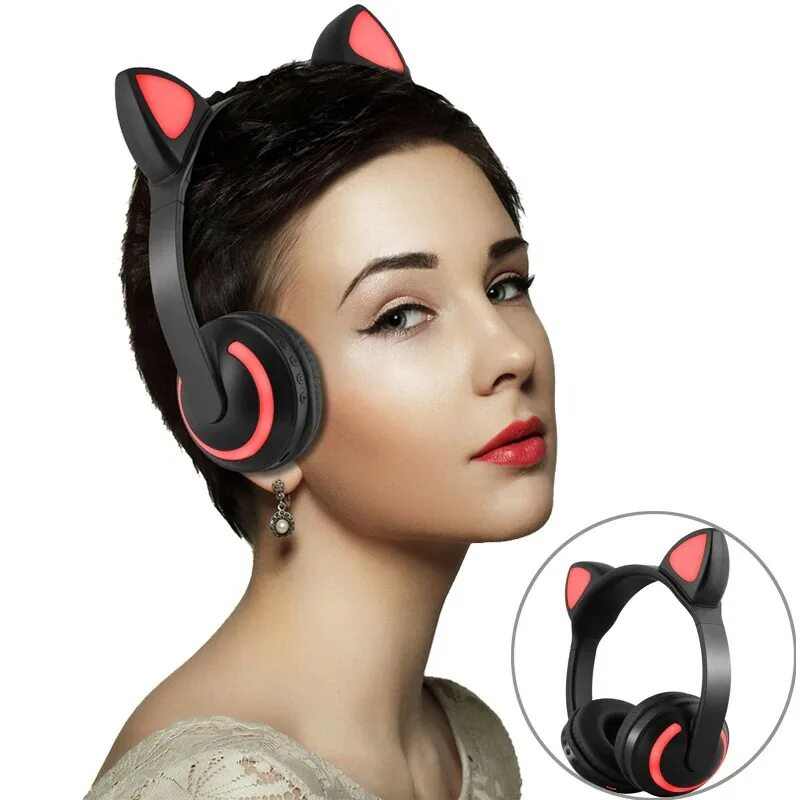 Наушники кошка купить. Беспроводные наушники Cat Ear ZW-19. Беспроводные наушники Cat Ear ZW-19 со светящимися ушками. Brookstone наушники Cat Ear. Наушники Wireless Headphones Cat Ear ZW- 028 черные.