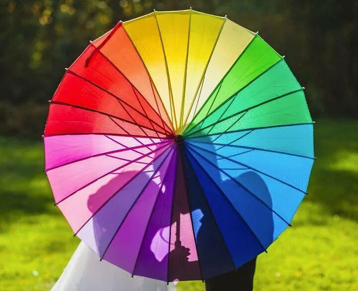 Зонт "Радуга". Радужный зонт. Зонтики яркие. Разноцветный зонт. Яркий зонтик