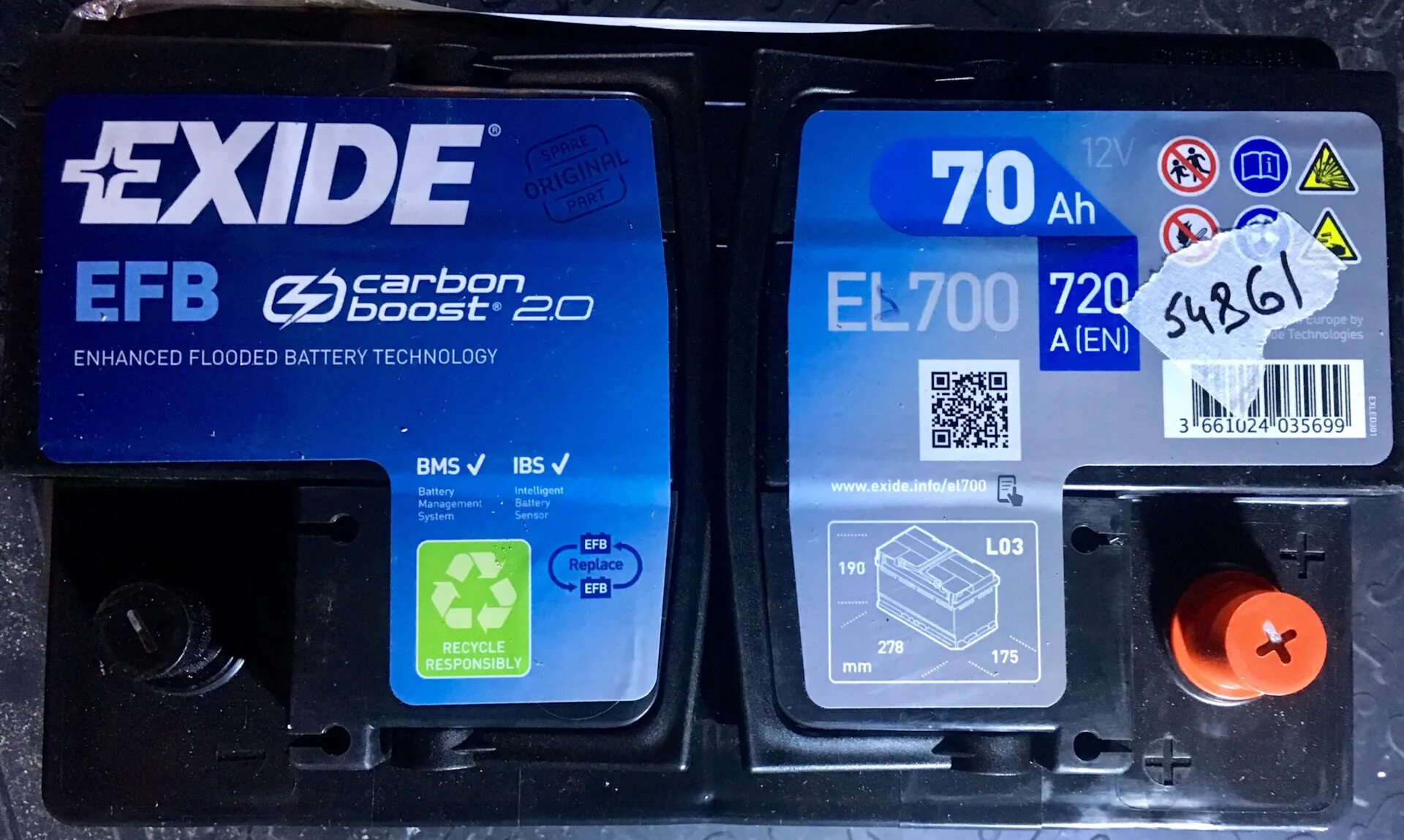Акб 700. El700 exide.