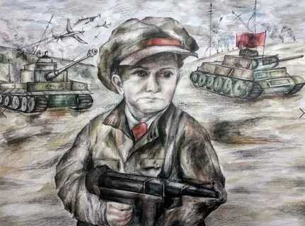 Маленький герой нарисовать