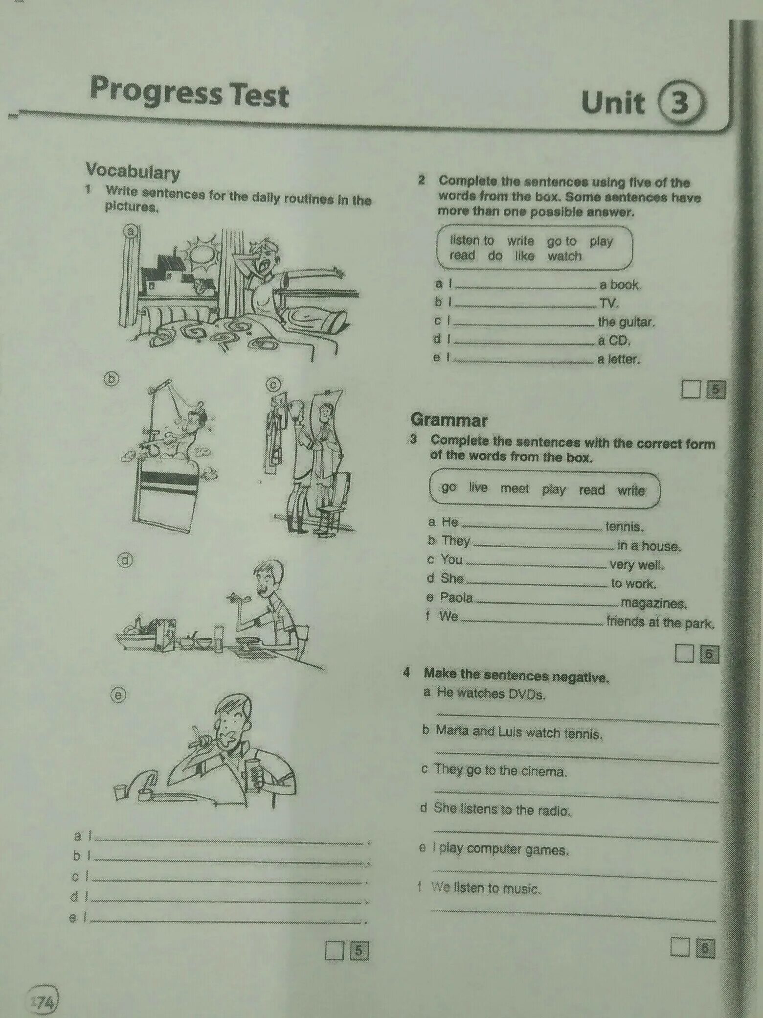 Английский язык progress test unit 6. Прогресс тест по английскому языку 6 класс Комарова. Прогресс тест 3 Unit. Контрольная по английскому языку 9 класс Комарова Юнит. Unit 1 английский язык 5 класс контрольные задания.