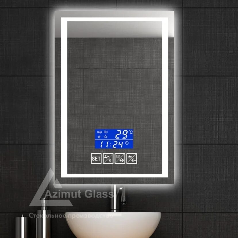 Зеркало Techno c led 70 с подсветкой с функцией антизапотевание. Зеркало для ванной комнаты с подсветкой сенсорное Sprint 2.0. Умное зеркало Haier. Зеркало с подсветкой и радио для ванной Camelio 100.