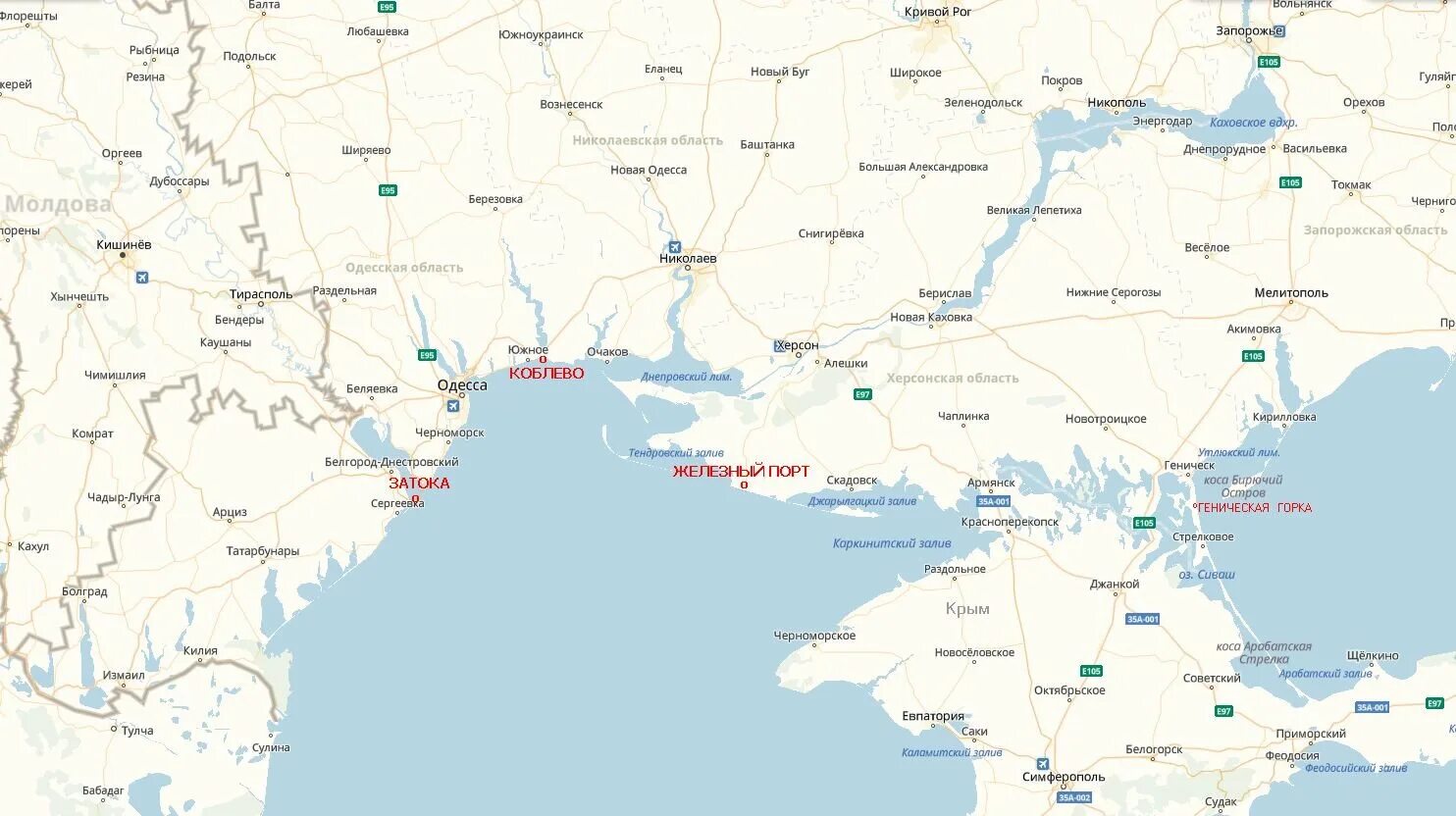 Коблево на карте Украины. Железный порт Украина на карте. Железный порт Херсонская область на карте. Карта Черноморского побережья Украины.