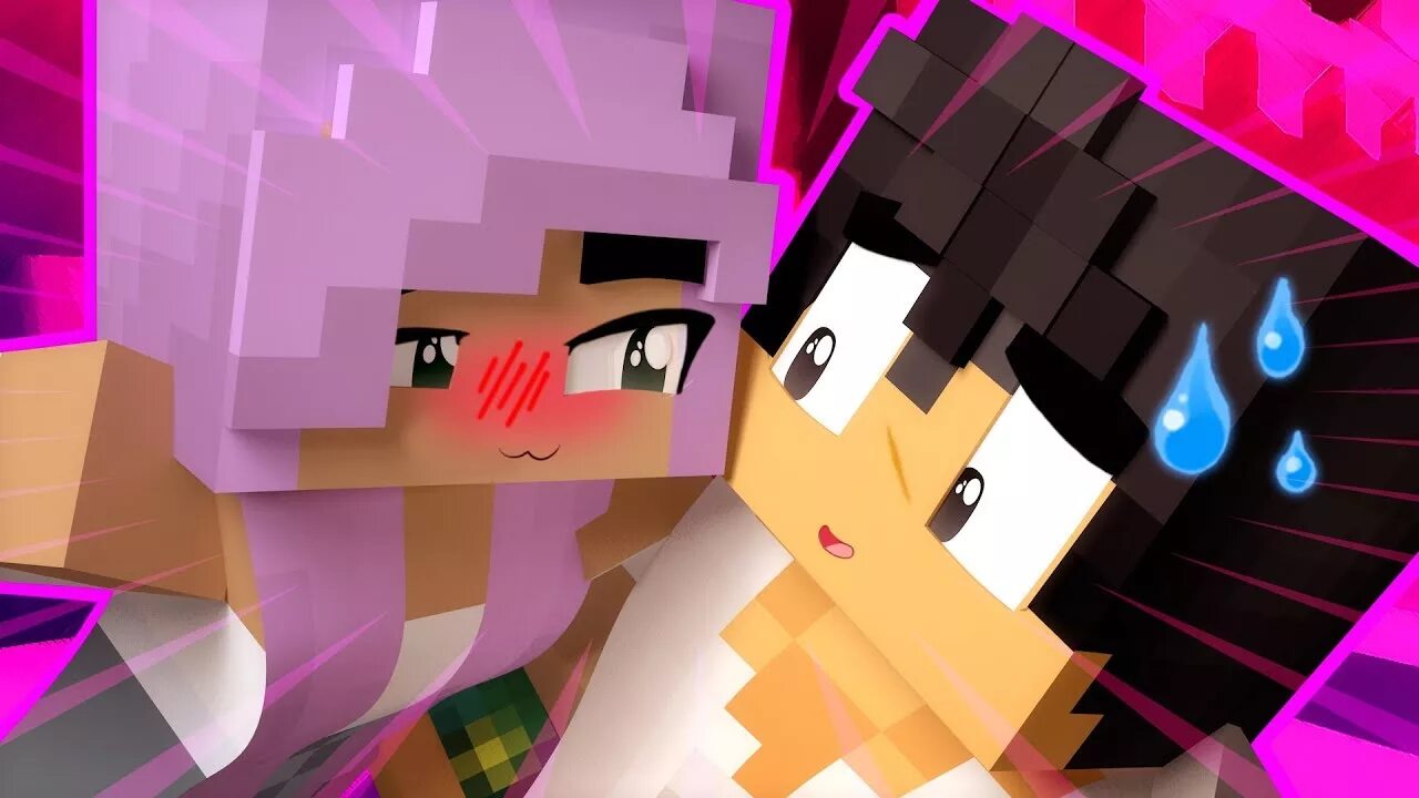 Включи девочки влюбились. Aphmau Русалка майнкрафт. Aphmau and Aaron.