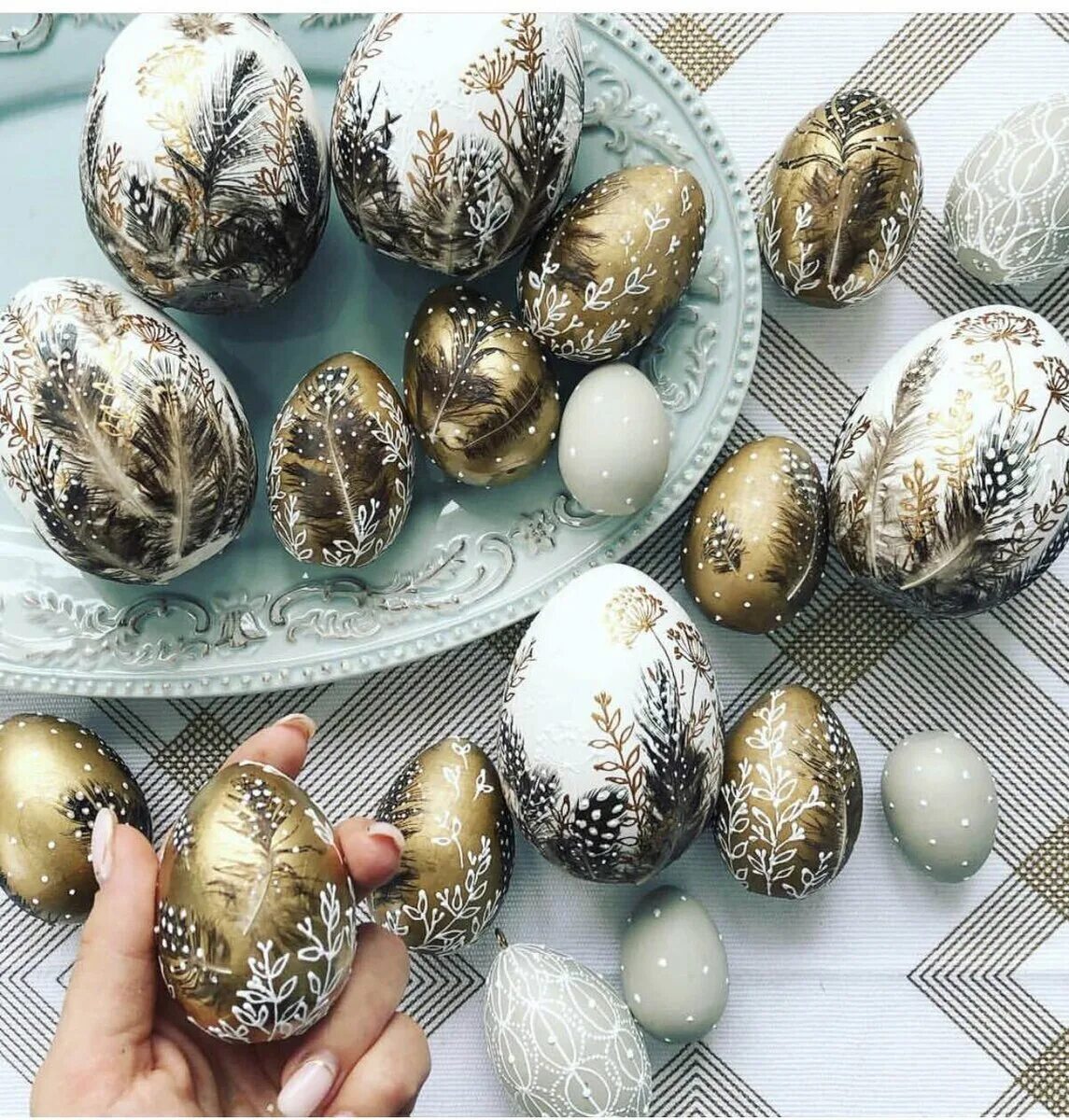 Красивые яйца на пасху своими руками