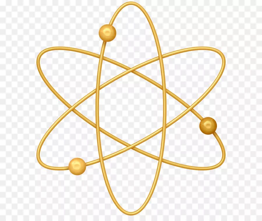 Символ атома. Атом на прозрачном фоне. Золотой атом. Атом рисунок.