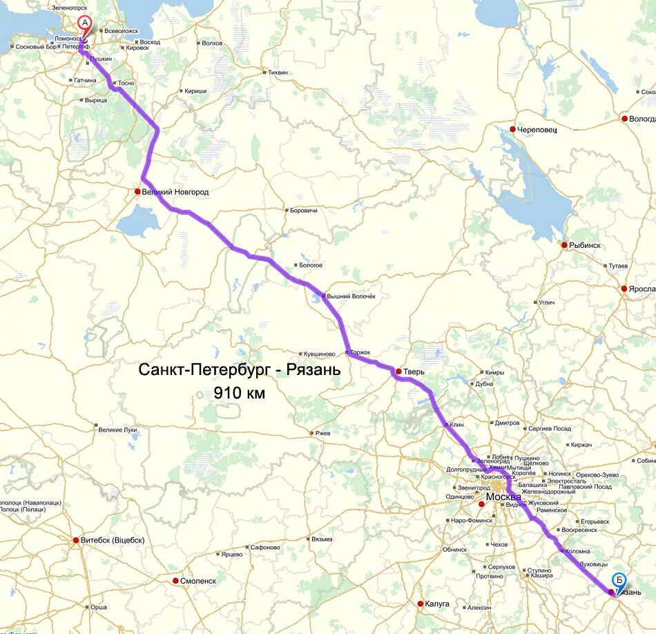 Рязань-Санкт-Петербург. Маршрут Санкт Петербург Рязань. Рязань Санкт Петербург трасса. От Рязани до Питера дорога.