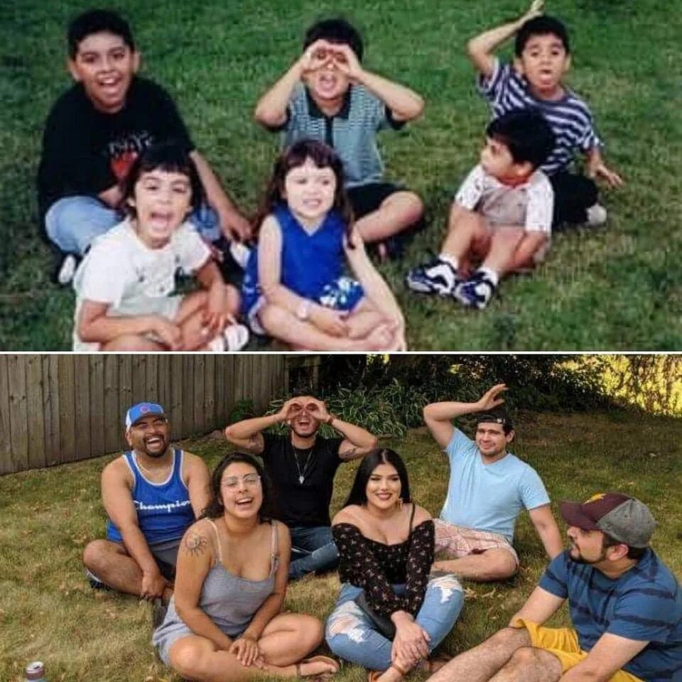 Человек спустя годы. Фотосессия 20 лет спустя. Семейные фотосессии спустя года. Друзья много лет спустя.