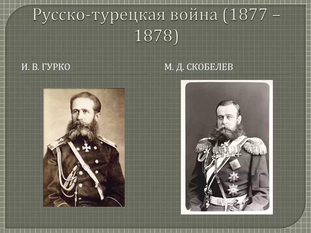 Командующие русско турецкой 1877 1878