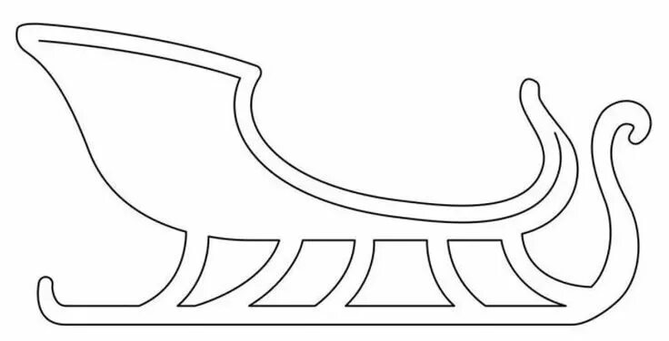Сани трафареты для вырезания. Сани Деда Мороза трафарет. Сани трафарет новогодний. Дед Мороз на санках для вырезания. Трафарет сани для вырезания.