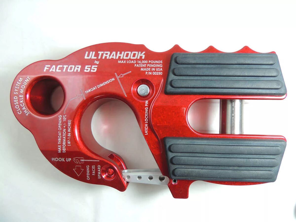 Крюк ULTRAHOOK Factor 55. Factor 55 ULTRAHOOK Red. Крюк для лебедки Factor. Шакл фактор 55. Ultrahook