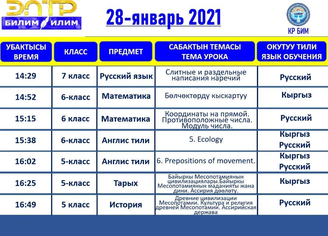 Расписание школы номер 3 сортавала