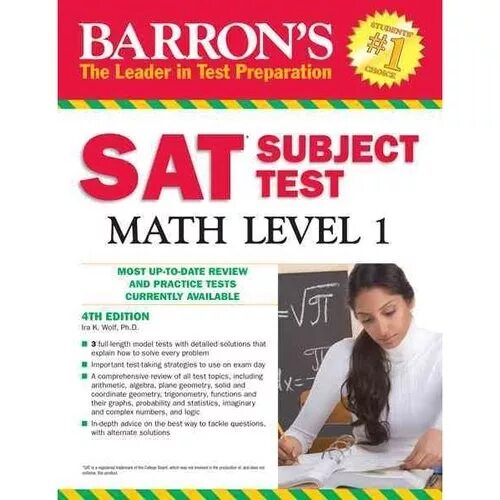 Barron's sat. Sat Math Test. Math Level 1. Sat subject Test(Math II). Math level 31