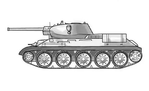 Нарисованный танк т 34 карандашом