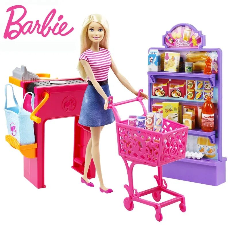 Большой набор кукол. Барби ориджинал Тойс. Барби супермаркет. Mattel Barbie frp01 Барби супермаркет в ассортименте. Куклы Барби набор пикник 2023.