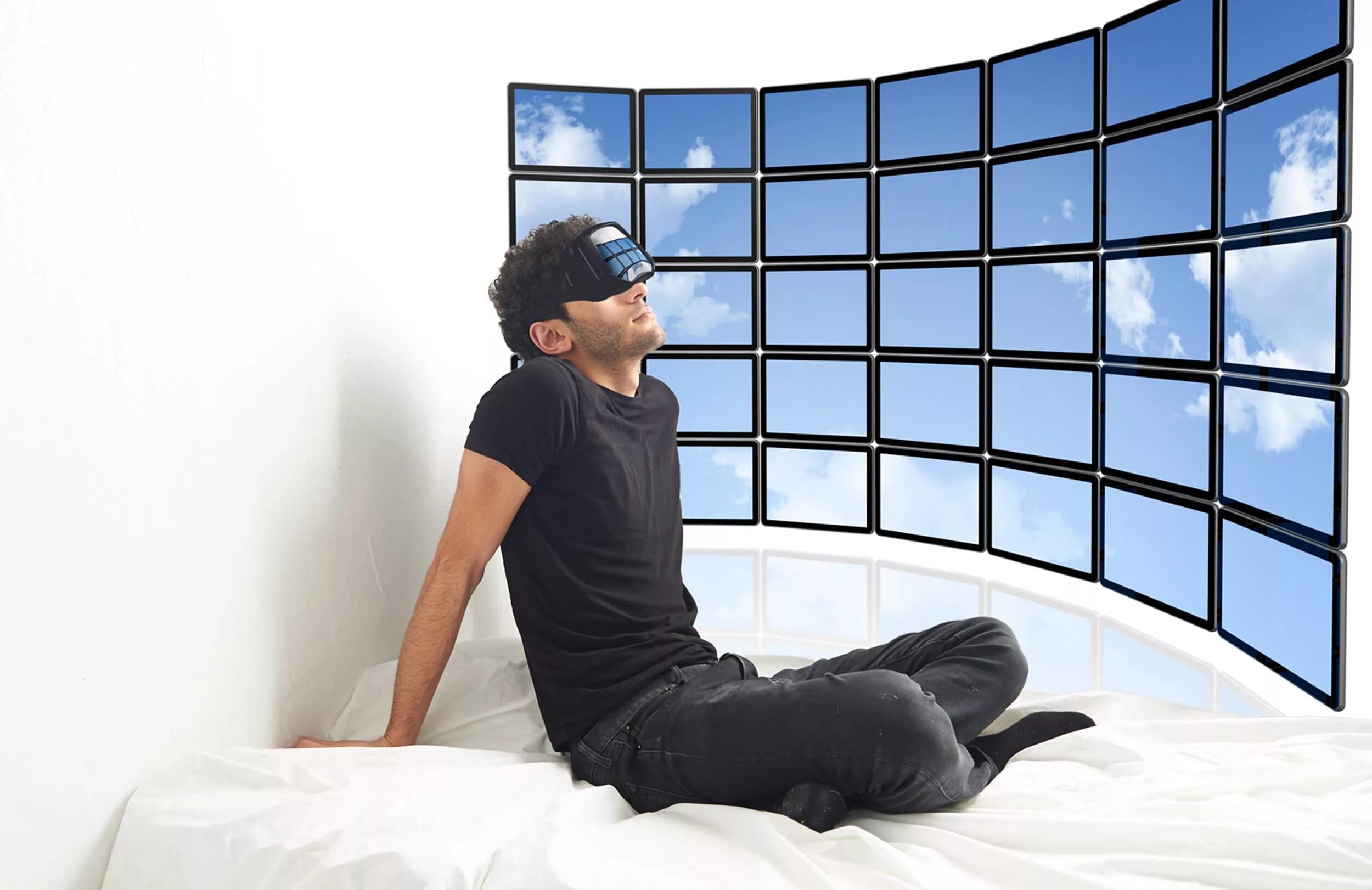 В новом виртуальном мире. Человек в виртуальной реальности. Человек в виртуальном пространстве. Виртуальная реальность в жизни человека. Человек в ВР очках.