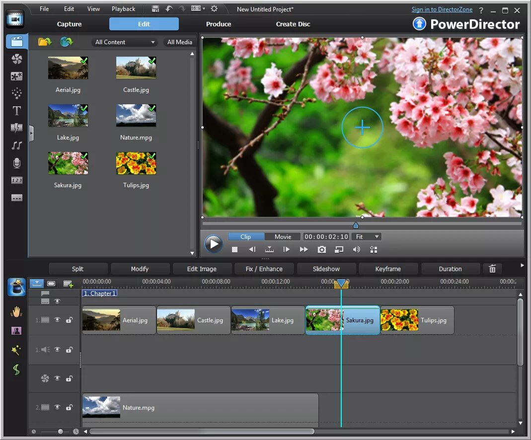 Capture editor