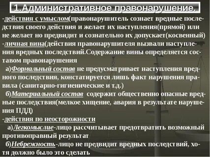 Последствия противоправного деяния