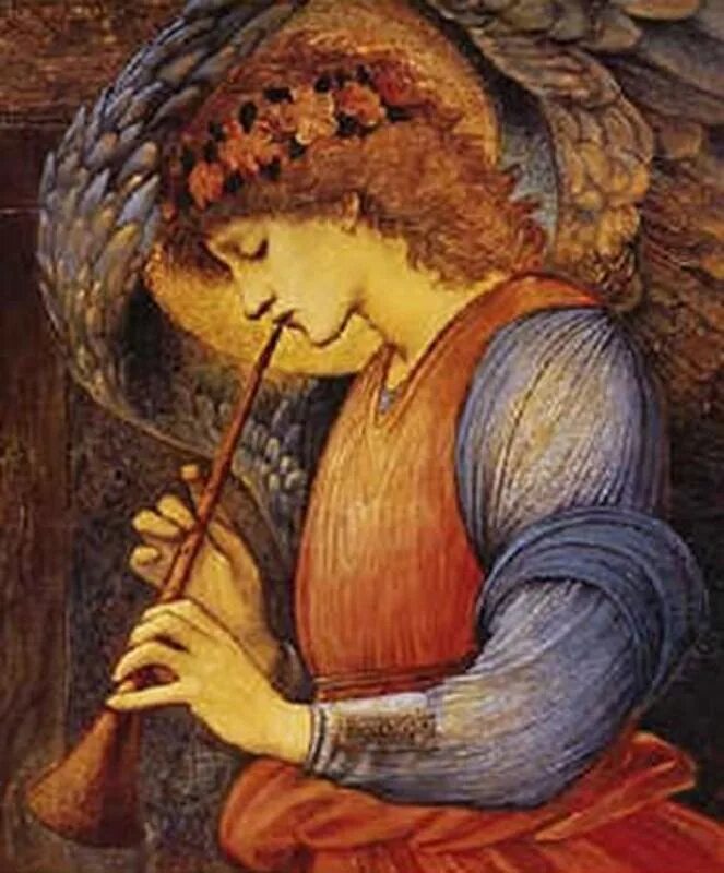 Играющий на флейте. Эдвард Берн-Джонс. «Ангел, играющий на флейте», 1878. Эдвард бёрн-Джонс ангел. Берн Джонс ангелы картины. Эдвард бёрн-Джонс ангел играющий на флейте.