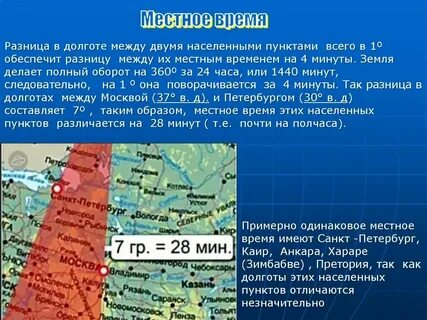 Разница в поясном времени омск калининград
