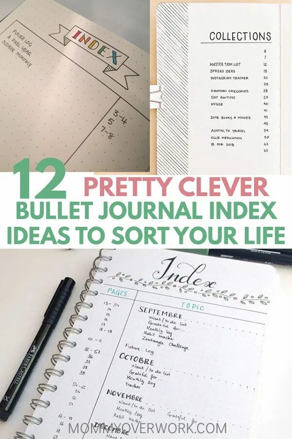 Index journal. Bullet journal index. слово индекс булет журнал.