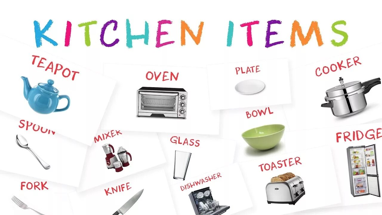 Kitchen Utensils in English. Предметы кухни на английском. Мебель кухня по английском. Посуда for Kids. Items learn