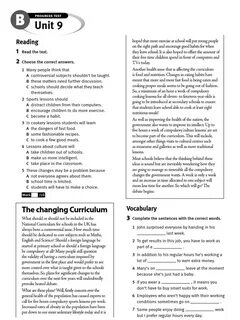 Choices intermediate test book