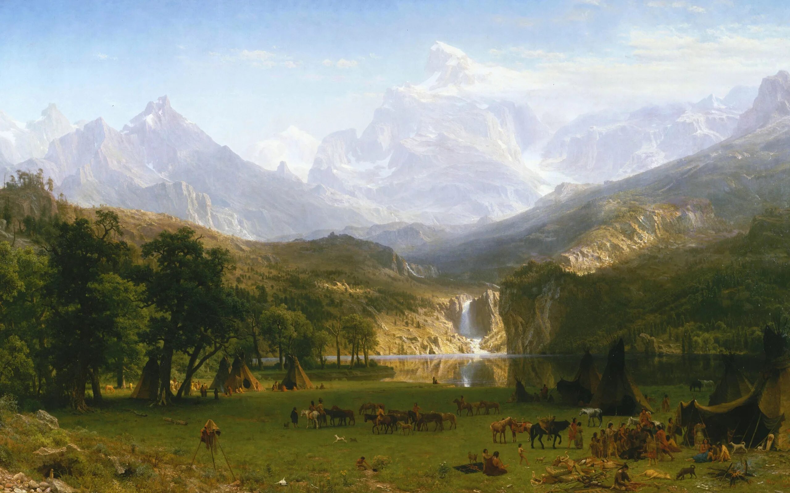 Обои картины. Альберт Бирштадт the Rocky Mountains. Альберт Бирштадт скалистые горы. Художник - Альберт Бирштадт (1830-1902). Альберт Бирштадт картины горы.