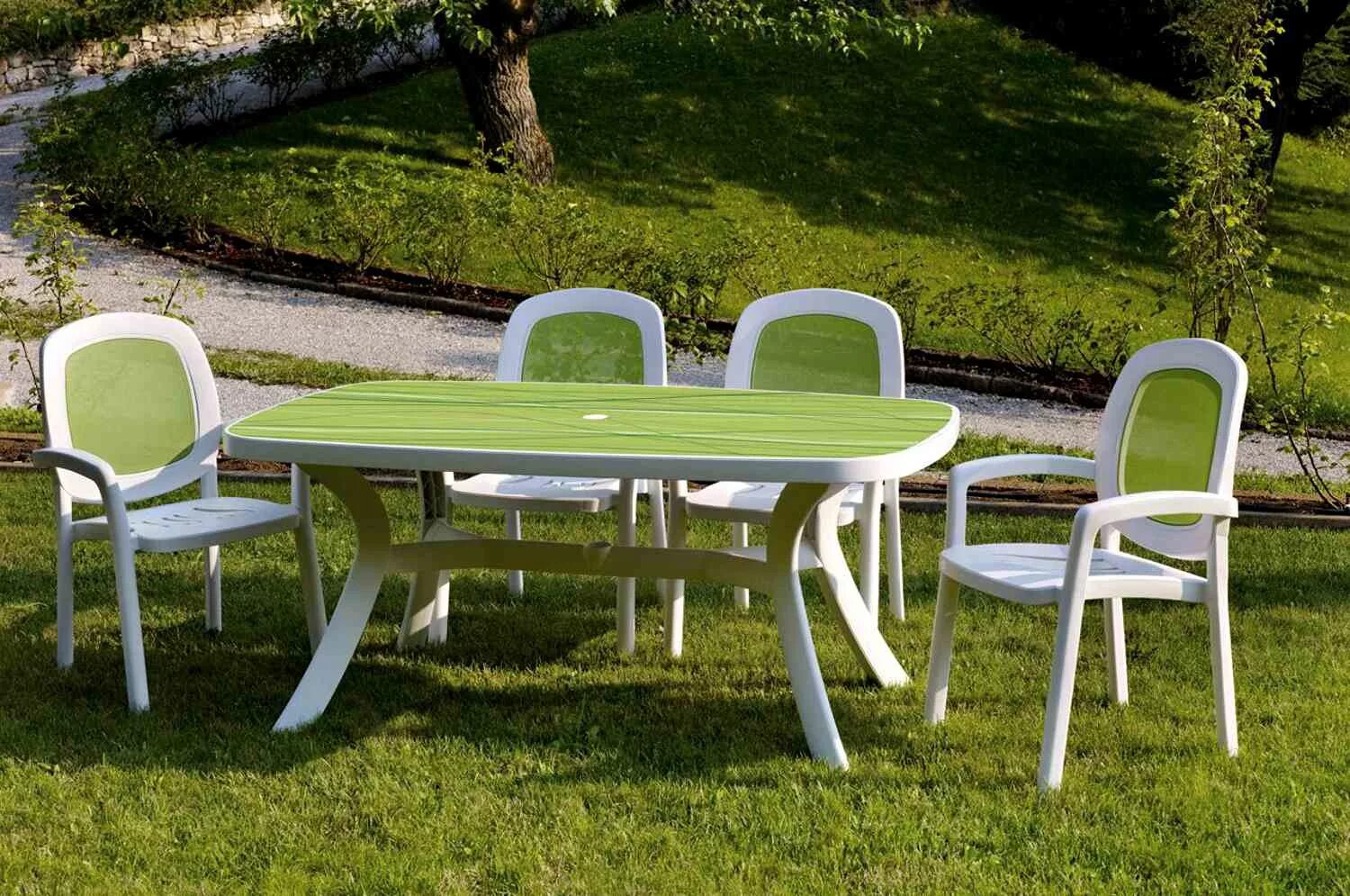 Магазины пластиковая мебель. Nardi Garden Furniture стул. Комплект пластиковой мебели Nardi 1. Садовая мебель из пластика. Пластмассовые столы и стулья.