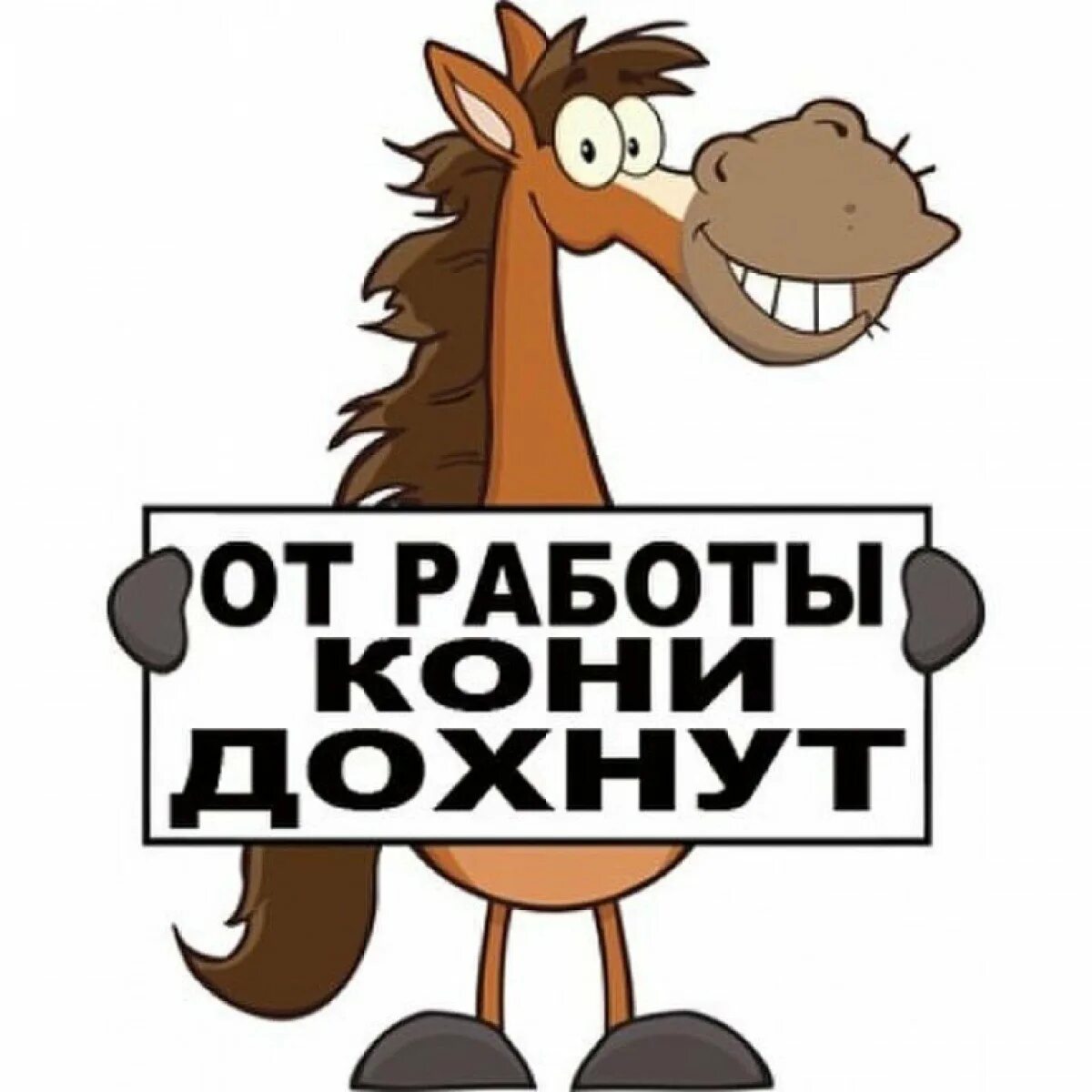 Про лошадь и работу. От работы дохнут кони. кони дохнут. лошадь с надписью. от работы кони дохнут смешные.