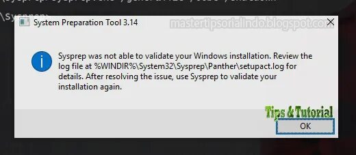 Sysprep не удалось проверить windows. Sysprep was hung for hours after hard reset, message windows installation. minecraft error sorry we couldn&#039;t validate your login.