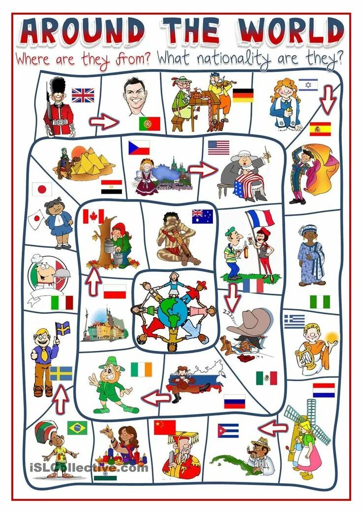 Https en islcollective com. Игры на английском. Countries Board game. Around the World Board game. Настольные игры на английском языке.