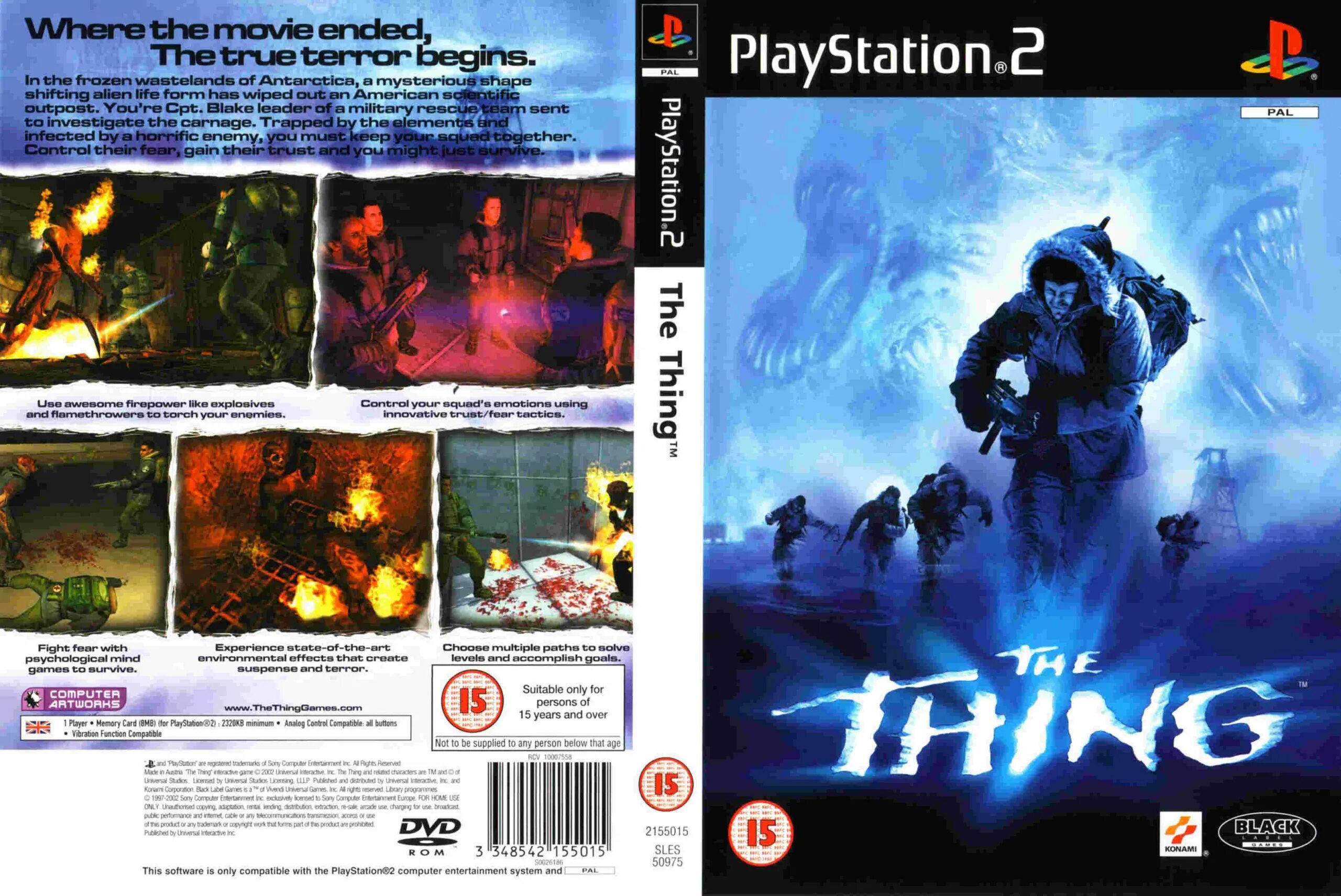 The thing 2002 обложка игры. Ps2 обложка.