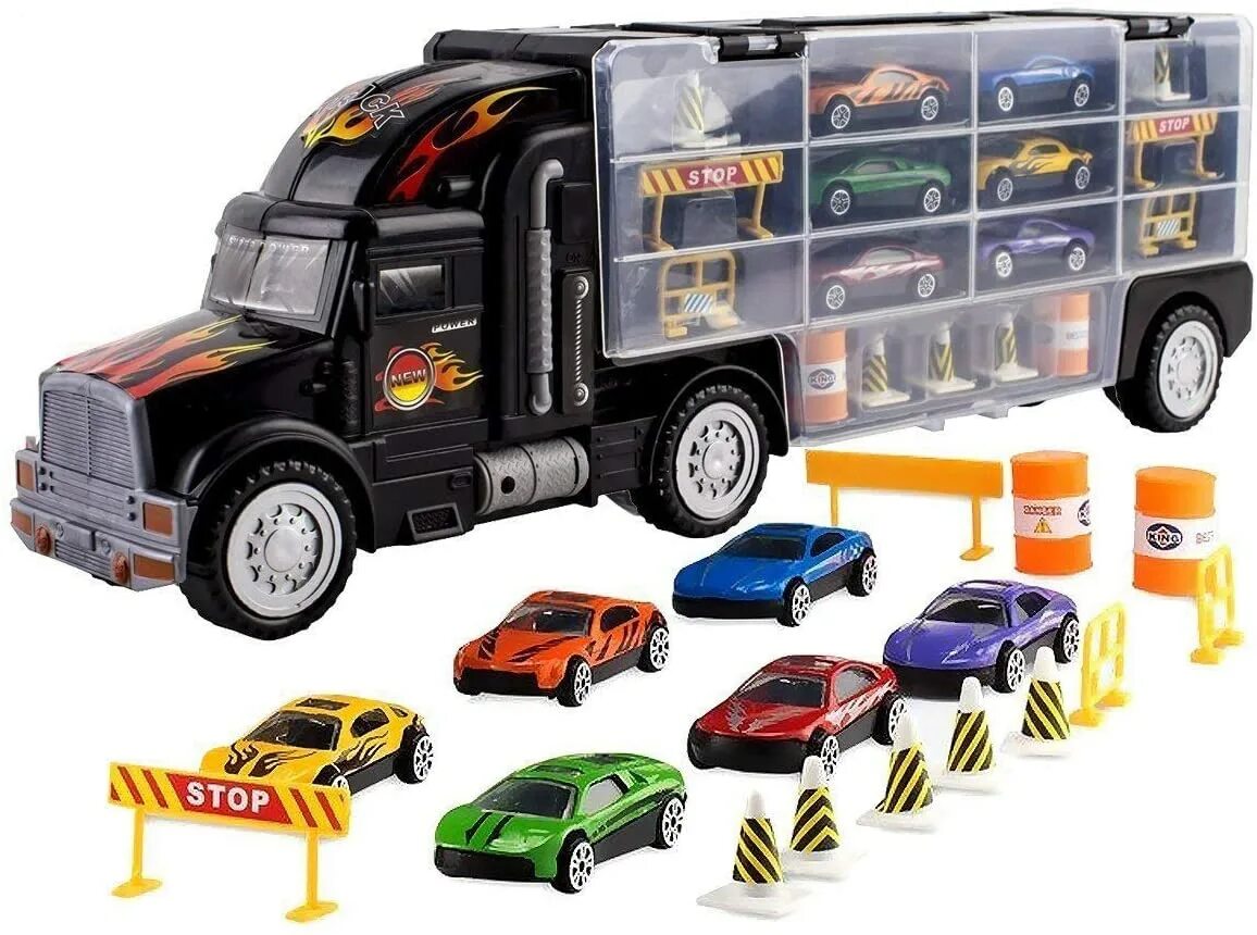 Truck toy cars. Hauler Truck автовоз с 6 машинками. Маленький грузовик игрушка. Грузовые игрушки Toy car. Игрушка Truck Racing детская.