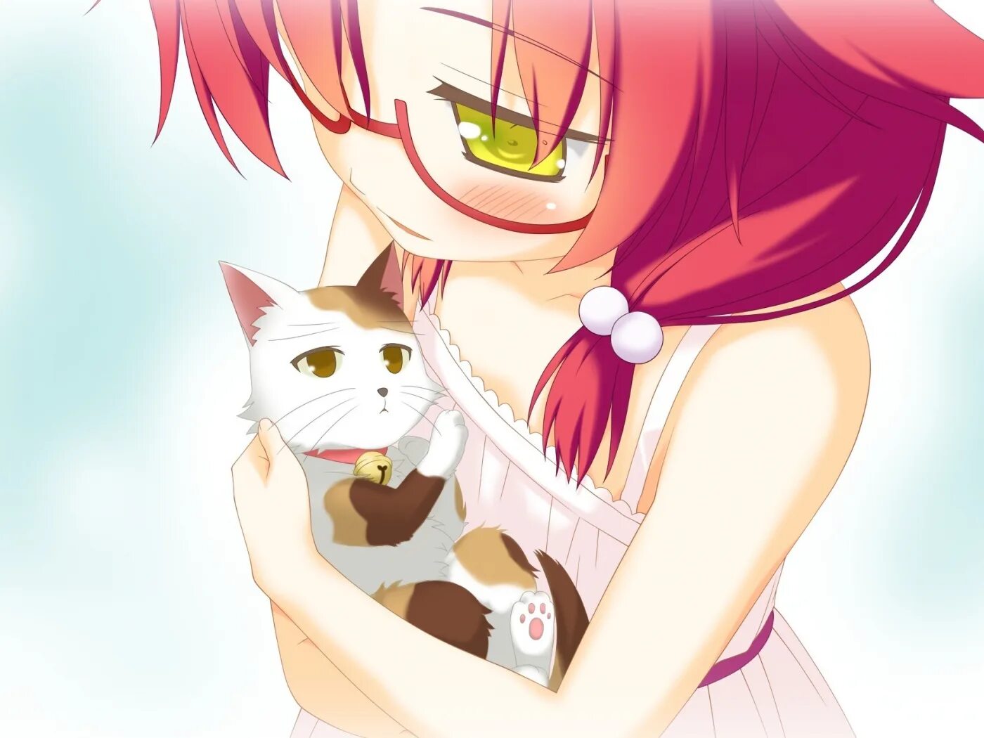 Неко. Neko petting