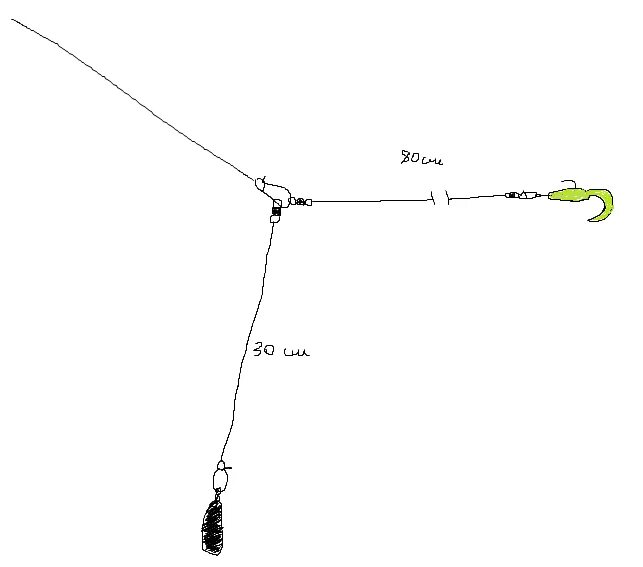 Отводной поводок для спиннинга оснастка. Схема оснастки отводного поводка. Оснастка отводной поводок монтаж. Монтаж снасти ловли на отводной поводок.