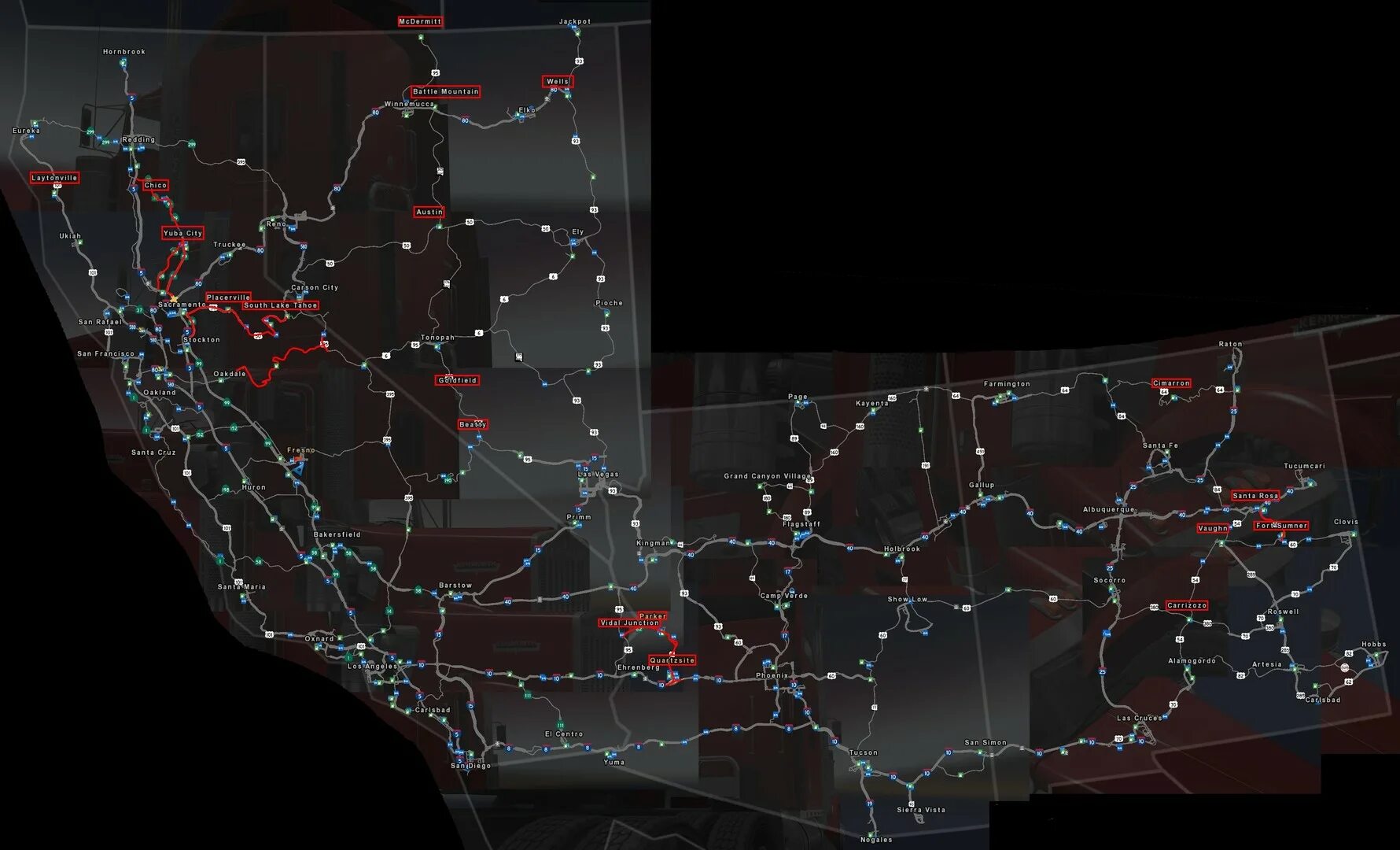 Mapping simulator. American truck simulator 2 карта. american truck simulator 2 карта 1.39. american truck simulator c2c. карта американ трак 1.39.