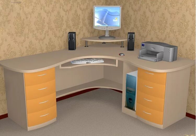 Купить Компьютерный стол Простой настольных ПК рабочий стол полоса стол студента