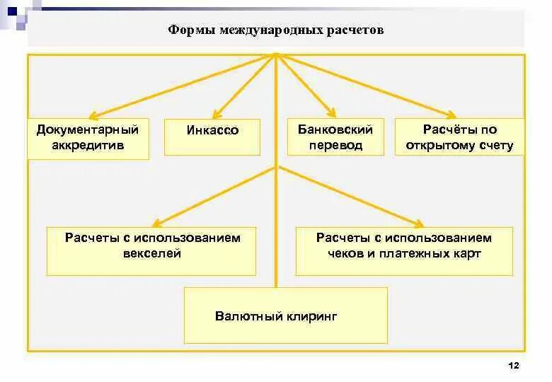 Назовите формы международных