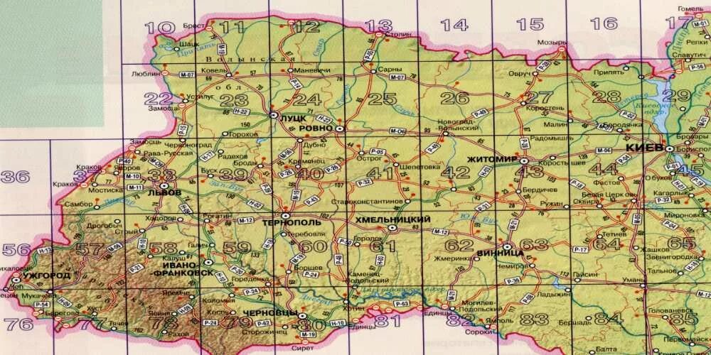 Карта украины сколько километров. Западная Украина физическая карта. Подробная карта Западной Украины. Западная Украина на карте с городами. Запад Украины на карте.