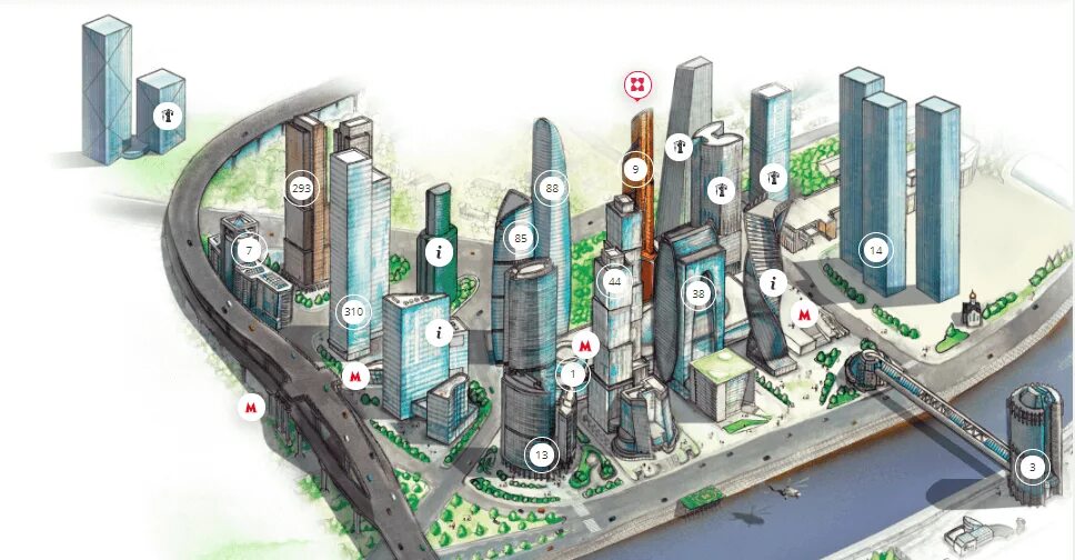 Деловой центр на карте. Схема Москва Сити. Москоу Сити схема башен. Башня око на карте Москва Сити.