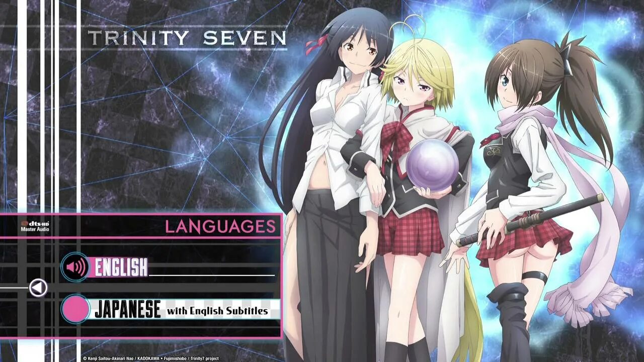 Trinity обзор. Trinity игра. trinity seven manga. trinity seven fanservice.