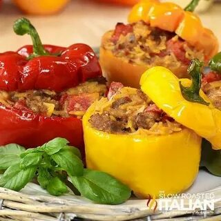 Фаршированный перец с мясом видео