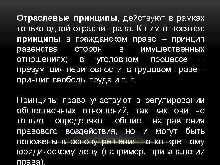 Какие принципы относятся к уголовному праву. Какие принципы относятся к уголовному праву