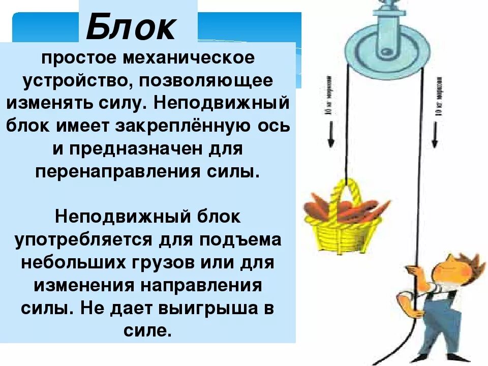 Дать определение блок. Простые механические устройства. Блок простой механизм. Блок — простое механическое устройство,. Простейшие механизмы блок.